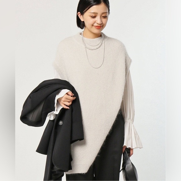 IIROT Japanese Style Sweater Tunic Vest Maroon Size Free OSFA - Picture 10 of 11